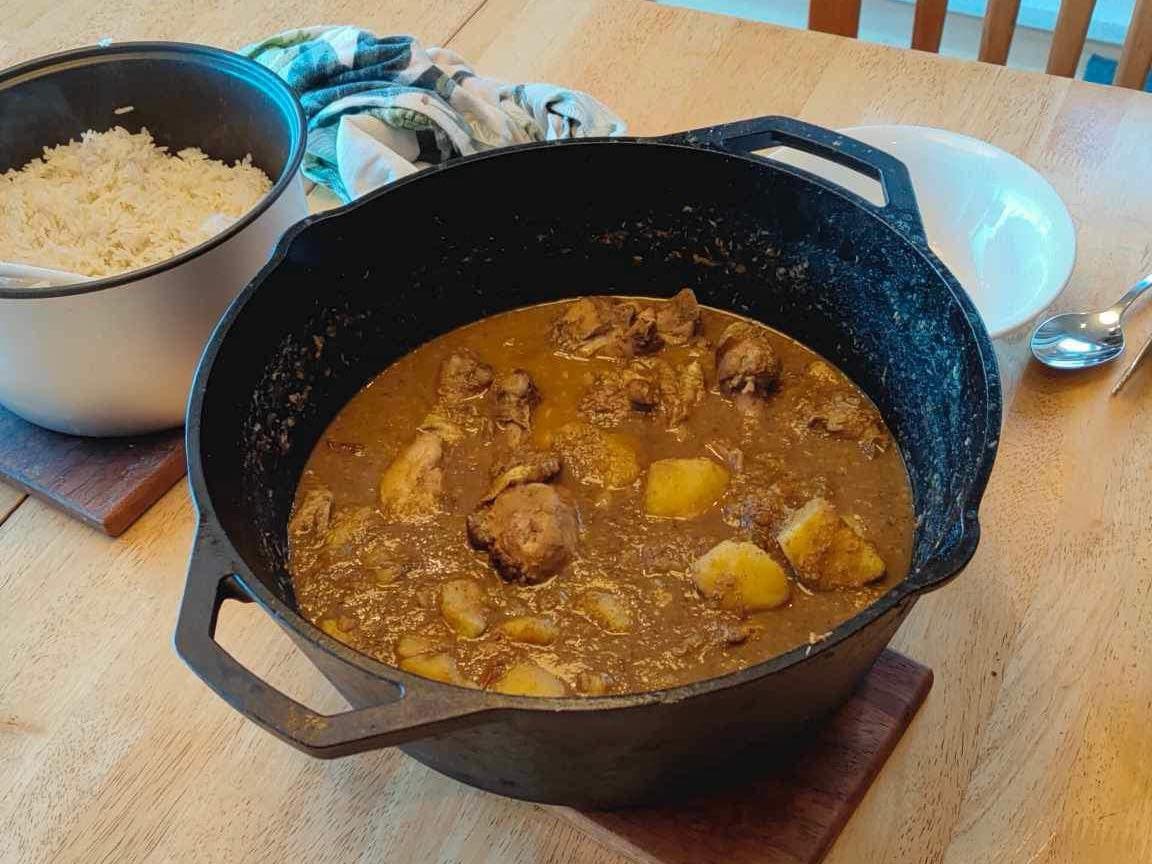 Chicken xacuti, one of Goa's spice-rich curries