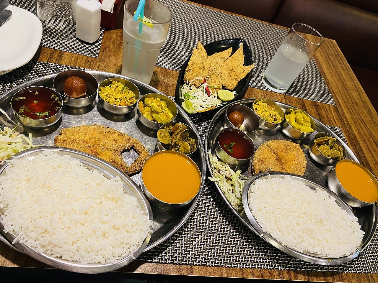 A Goan fish thali, the lunch Panjim is known for